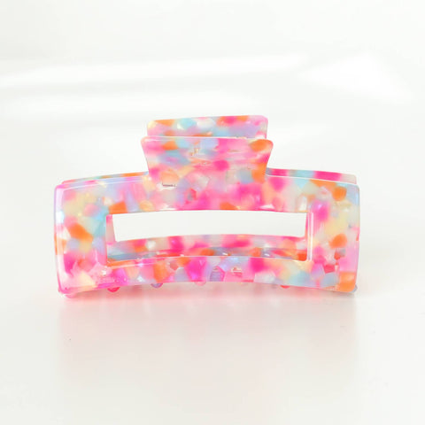 Adorro - Assorted Eco-Friendly Claw Clips - Pink Poolside