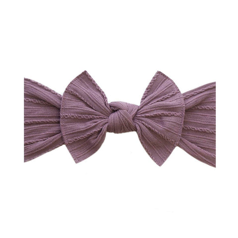 Baby Bling - Cable Knit Knot - Lilac