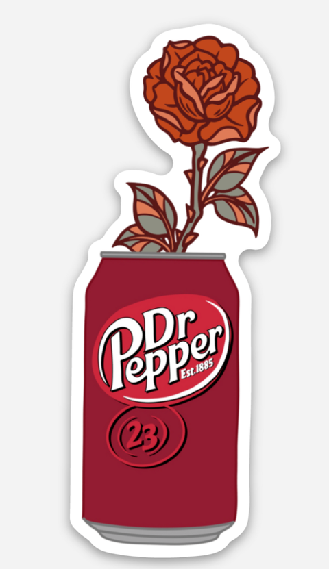 Inviting Affairs - Sticker - Dr Pepper Flower