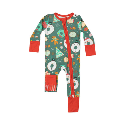 Angel Dear - 2 Way Zipper Romper - Christmas Treats