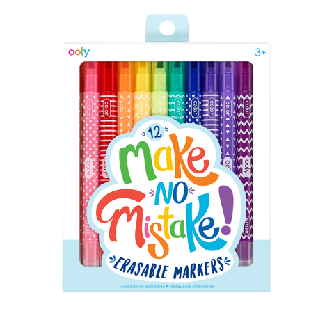 Ooly - Make No Mistake! Erasable Markers - 12Pk