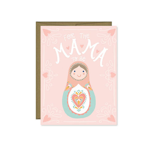 Pen & Paint - Shower Card - For the Mama to be Baby Shower/Adoption