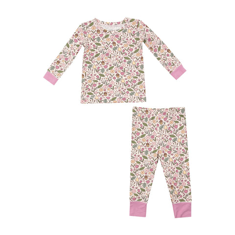 Angel Dear - Long Sleeve Loungewear Set - Acorn Floral