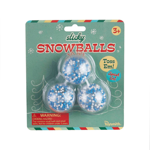 Toysmith - Holiday Sticky Snowballs