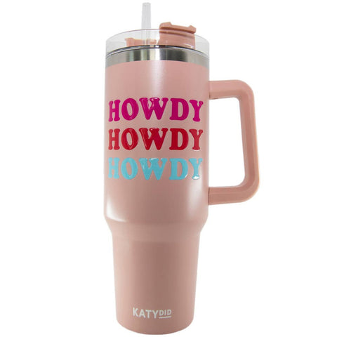 Katydid - Tumbler 40 Oz - Peach Howdy Western