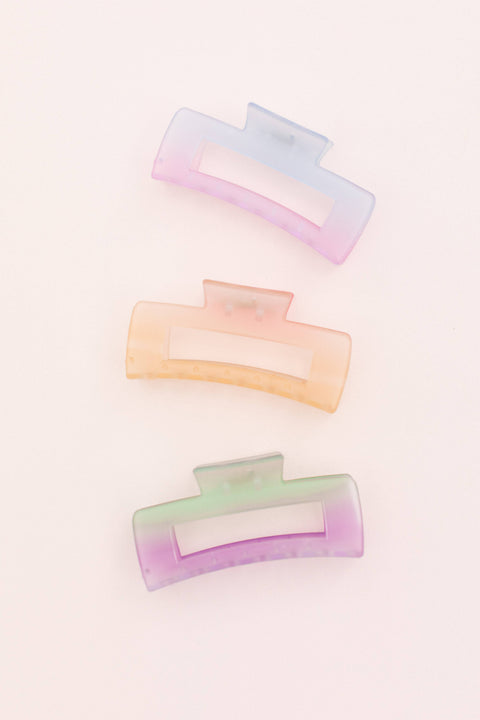 Space 46 - Hair Clip Hair Claw - Ombre Candy (Assorted Colors)