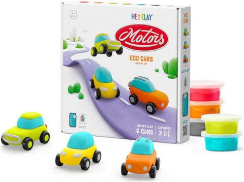 Fat Brain Toys - Hey Clay Set - Eco Cars