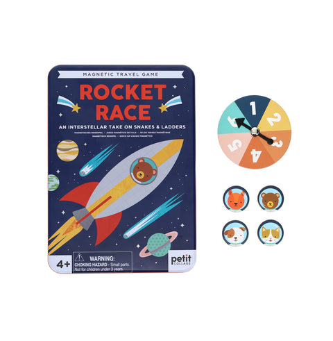 Petit Collage - Magnetic Travel Game - Rocket Race