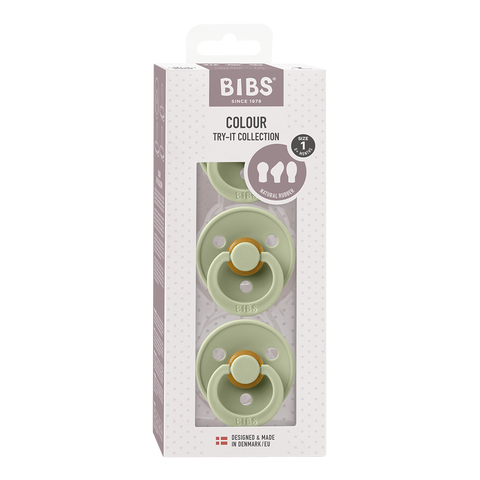 BIBS - Pacifier Try It Collection 3PK - Sage