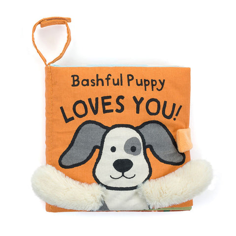Jellycat - Fabric Book - Bashful Puppy Loves You