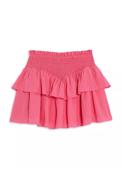 Katie J NYC - Brooke 2 Tier Ruffle Skirt - Vintage Rose