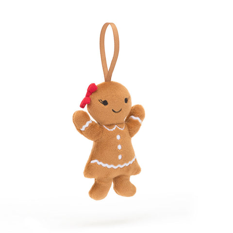 Jellycat - Festive Folly Ornament - Gingerbread Ruby