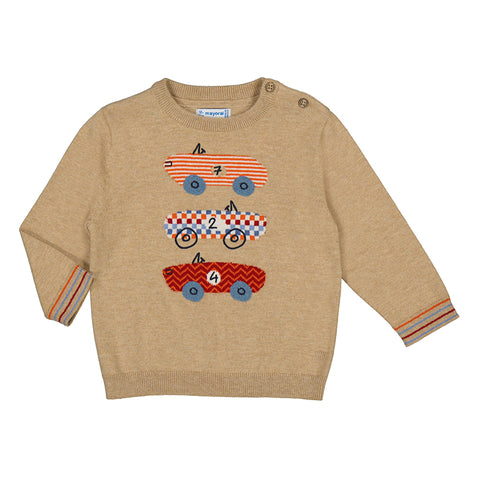 Mayoral - Intarsia Embroidered Jersey - Sand