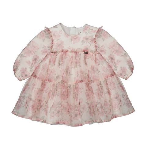 Mayoral - Layette Girl Tulle Dress - Blush