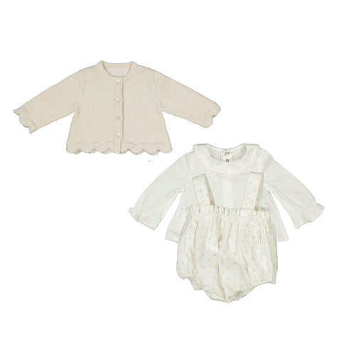 Mayoral - Short and Jacket Set - Natural