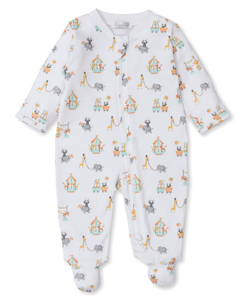 Kissy Kissy - Print Zipper Footie - Circus Crew