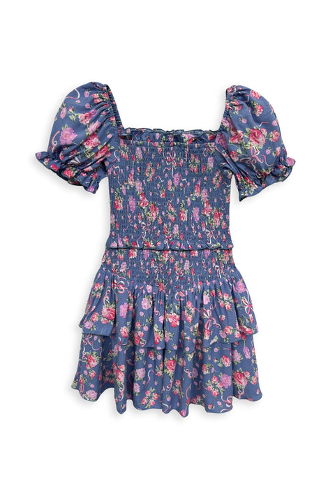 Katie J NYC - Lainey Dress - Vintage Blue Bow Floral