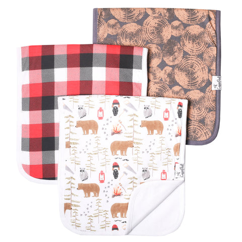 Copper Pearl - Burp Cloth Set - Lumberjack