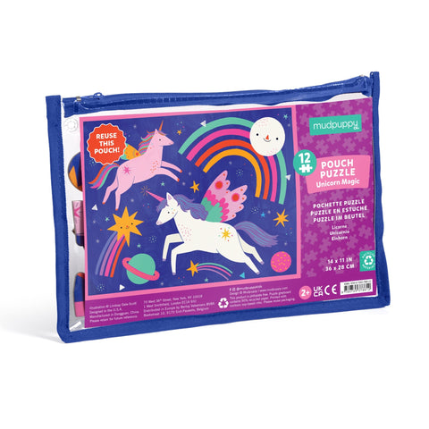 Mudpuppy - Pouch Puzzle - Unicorn Magic