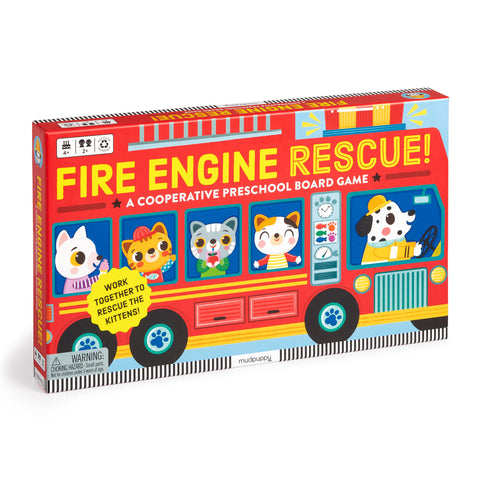 Mudpuppy - Cooperative Board game - Fire Engine Rescue!