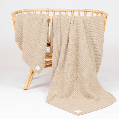 Lou Lou and Company - Chenille Blanket - Oatmeal