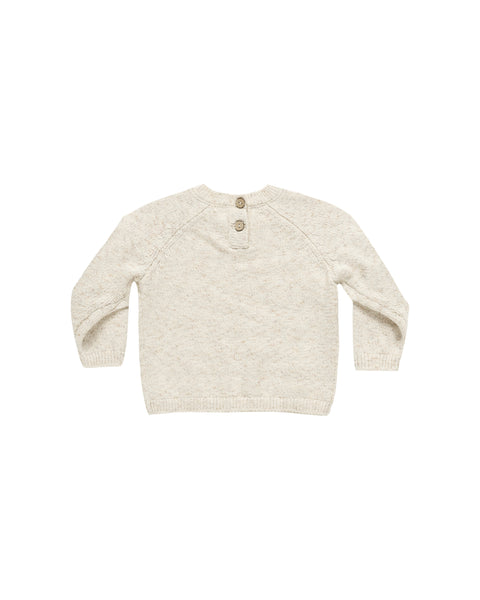 Quincy Mae - Knit Sweater - Speckled Natural