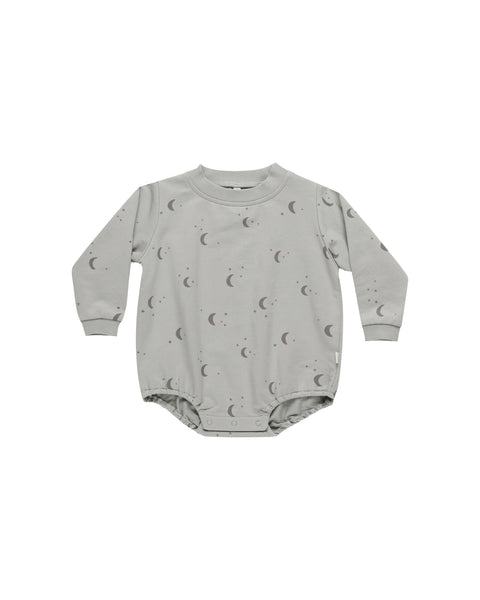 Quincy Mae - Crewneck Bubble Romper - Moons