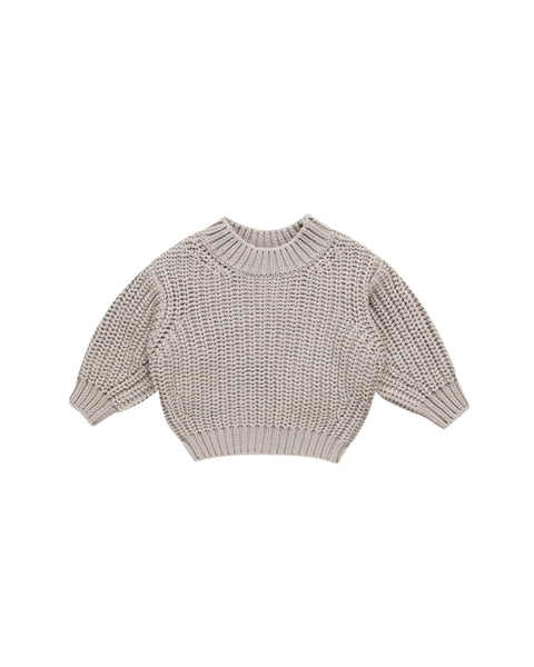 Quincy Mae - Chunky Knit Sweater - Fog