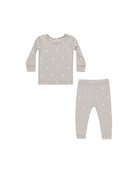 Quincy Mae - Bamboo Pajama Set - Snowman