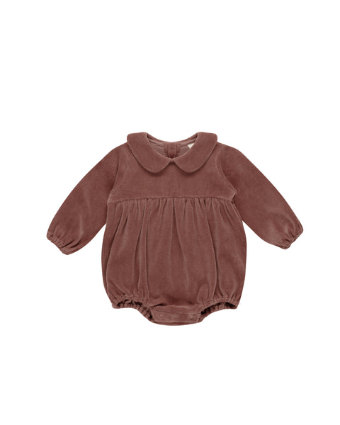 Quincy Mae - Peter Pan Romper - Cranberry