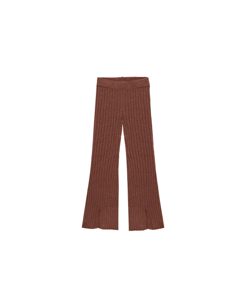 Rylee + Cru - Flare Knit Pant - Brick