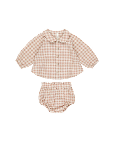 Rylee + Cru - Nellie Set - Pink Gingham