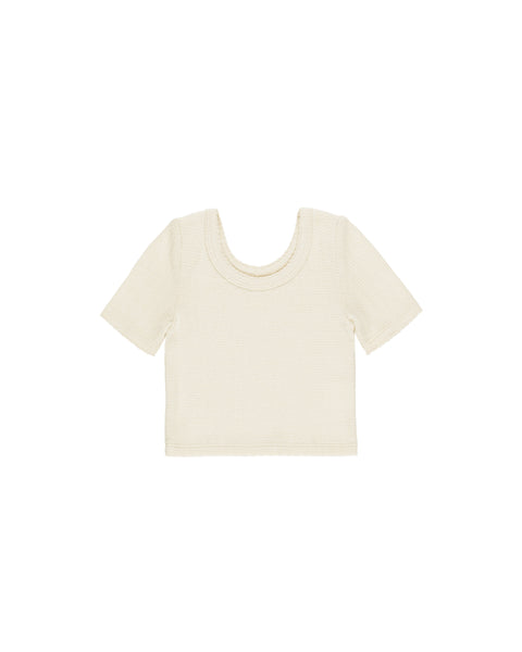 Rylee + Cru - Scallop Tee - Natural