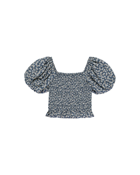 Rylee + Cru - Trixie Top - Blue Floral