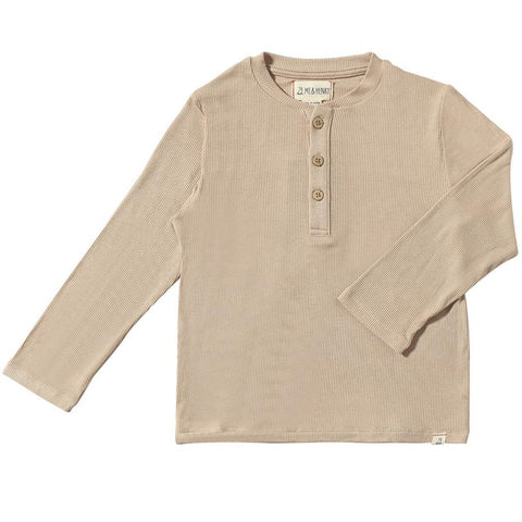 Me and Henry - Adams Ribbed Henley - Beige