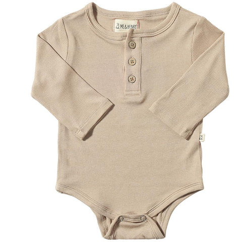 Me and Henry - Aynor Rib Onesie - Beige