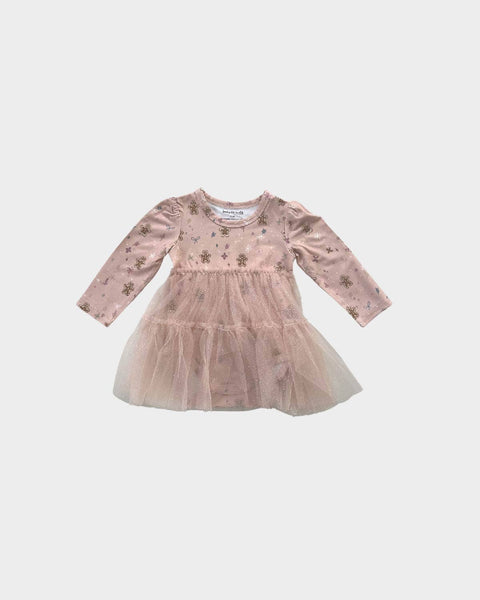 Babysprouts - Tulle Bodysuit Dress - Gingerbread