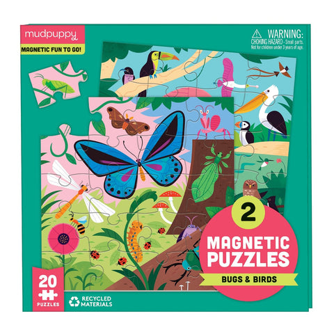 Mudpuppy - Magnetic Puzzle - Bugs and Birds