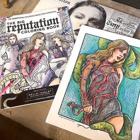 Hello Harlot - Taylor Swift Reputation Coloring Book