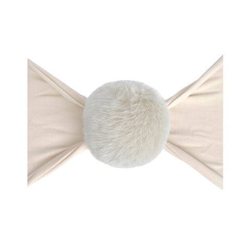 Baby Bling - Luxe Fur Pom - Oatmeal