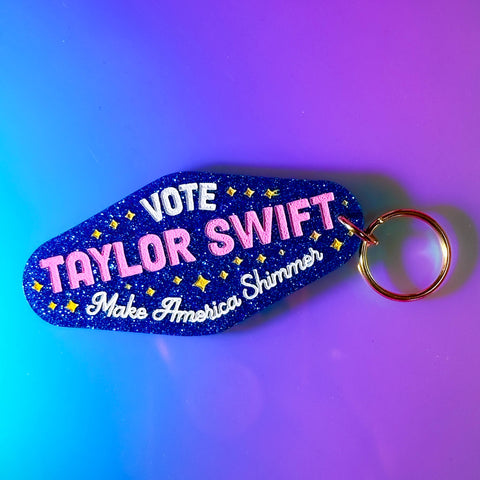 The Hissin' Kitten - Keychain - Vote Taylor Swift