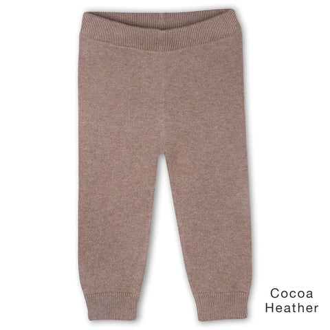 Viverano - Pocket Sweater Knit Legging Pants - Cocoa Heather