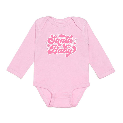 Sweet Wink - Long Sleeve Bodysuit - Santa Baby