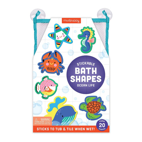 Mudpuppy - Stickable Foam Bath Shapes - Ocean Life