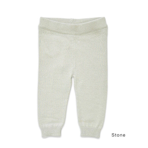 Viverano - Pocket Sweater Knit Legging Pants - Stone