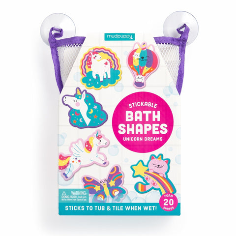 Mudpuppy - Stickable Foam Bath Shapes - Unicorn Dreams