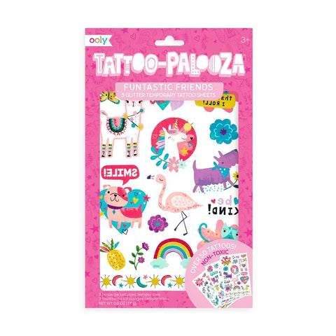 Ooly - Tattoo Palooza Glitter Temporary Tattoo - Funtastic Friends