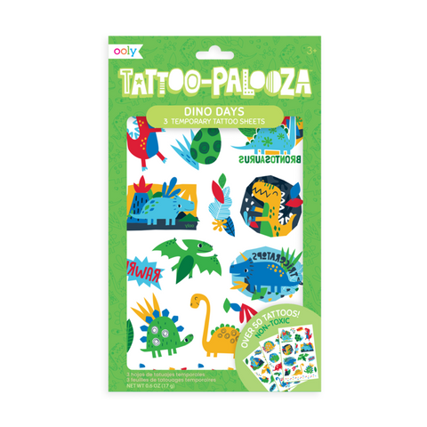 Ooly - Tattoo Palooza Temporary Tattoo - Dino Days