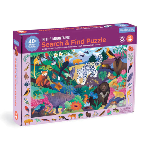 Mudpuppy - Search & Find Puzzle - In The Mountains